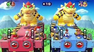 Mario Party Superstars - Kangaroo Yoshi vs Fire Mario vs Bus Driver Waluigi vs CowBoy Wario