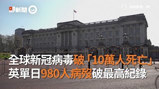 全球新冠病毒破「10萬人死亡」！英單日980人病歿法987例亡｜疫情