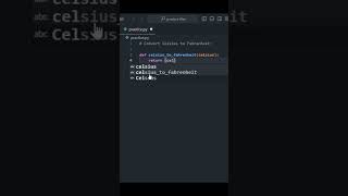 Convert Celsius to Fahrenheit | #python #pythonprogramming#coding#learnpython #pythonforbeginners
