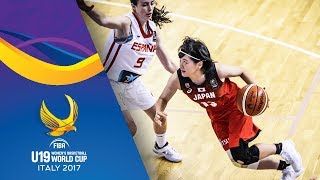 Spain v Japan - Full Game - Quarter-Final - FIBA U19 Women's Basketball World Cup 2017