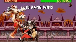 Mortal Kombat 2 Liu Kang Gameplay Playthrough
