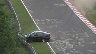 Nordschleife 14 - 15 06 2014 Crashes Almost Crashes Nice Cars  and Action Nurburgring