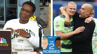 Man City place one hand on trophy as Brighton dismantle Arsenal | The 2 Robbies Podcast | NBC Sports