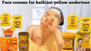 6 FACE CREAMS FOR HALFCAST YELLOW UNDER TONE SKIN /YELLOW UNDERTONE FACE CREAMS FOR FLAWLESS FACE