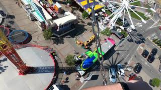 Lunapark Petržalka -- Žilina - Atrakcia Swing tower za jazdy :)