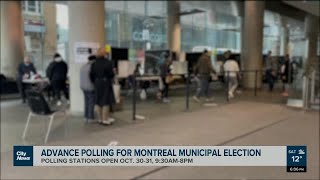 Advance polling in Montreal’s municipal election