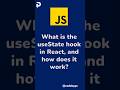 useState hook in react full explanation with example 2025  #reactjs  #coding