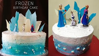 Frozen Birthday Cake Tutorial | Frozen Cake Design | Disney Princess Elsa And Anna Cake Ideas