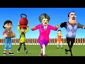 Scary Teacher 3D vs Squid Game Lift Weights Challenge - Nick Troll Miss T and  Neighbors by Cake