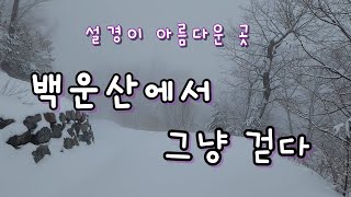 설경이 아름다운 곳 / 백운산에서 그냥 걷다  [4k] / 운학리 22 트레일