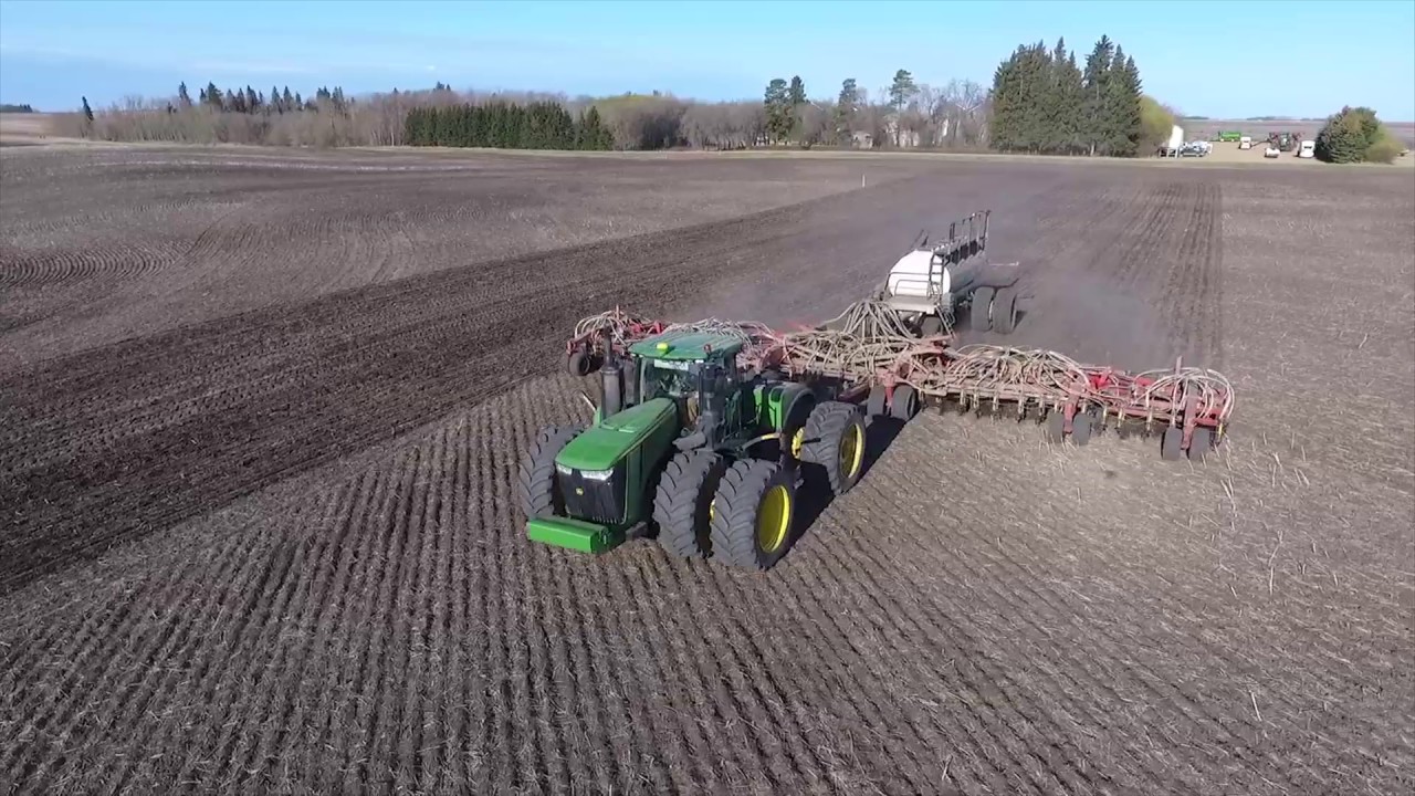 Seeding Wheat Seeding Season Youtube