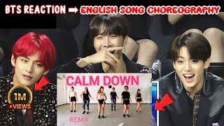 BTS Reaction To English Song Choreography | BTS Reaction To Songs