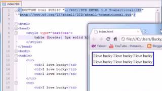 XHTML and CSS Tutorial 26 Styling Tables