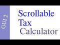 12.01 Scrollable Tax Calculator class | Starting Out With Java (Fifth Edition)