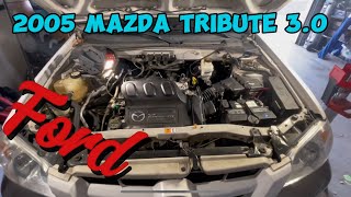 2005 Mazda Tribute 3.0🔧Valve Cover Gaskets & Intake Manifold Removal⚙️Ford Motor