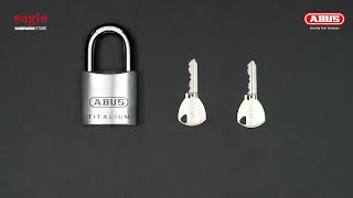 [85] ABUS 80TI/50 50mm Titalium Padlock (EAGLE)