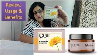 Richfeel Calendula Anti Acne Pack  Review, Use \u0026 Benefits