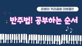 피아노 반주법 공부하는 순서! 윤쌤의 커리큘럼 대방출!