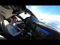 Inside the Cockpit of a Private Jet. Phenom 300 Single Pilot IFR Flight - ATC Audio