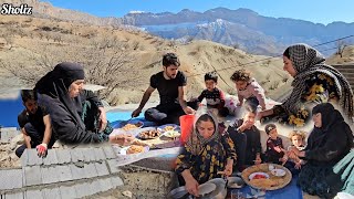 Rural Life: Sholiz Family Builds a Toilet \u0026 Enjoys Meals with Parents 🍽️👨‍👩‍👧‍👦