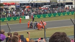 Protesters invade The Wellington Straight at the F1 2022 British Grand Prix