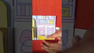 My melody and kurmi's quite book doll house 💒🏩 #subscribe #entertainment #craft