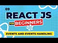 React Js Tutorial - 9 -Events and Event Handling in React