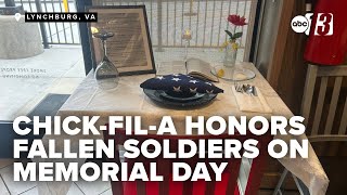 Local Chick-fil-A's honors fallen soldiers with 'Missing Man Table' tribute