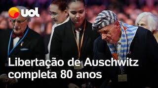 80 anos da libertação de Auschwitz: Sobreviventes participam de evento em memória do holocausto