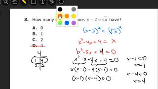 MCA Math Grade 11 Sampler - Questions 3 & 4
