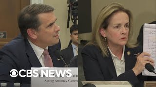 Watch: Acting AG Blanche and Rep. Dean have heated exchange over Epstein investigation