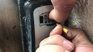 Combination lock key safe decoding tool. Lock picking