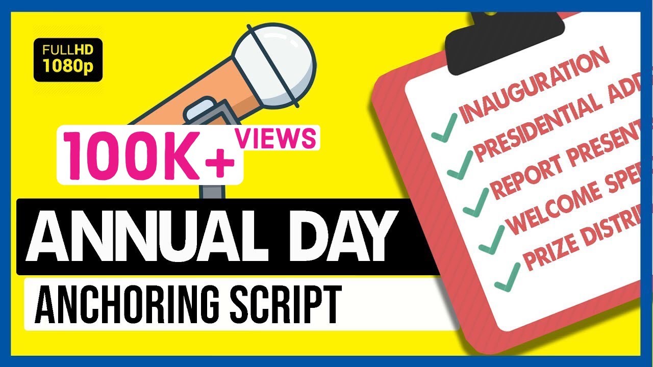 Annual Day Anchoring Script In English With 8 Relevant Topics - YouTube