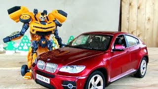 Transformer and Car Toys. Learn Transport Vehicles For Children and Kids