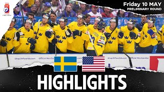 Highlights | Sweden vs. USA | 2024 #MensWorlds