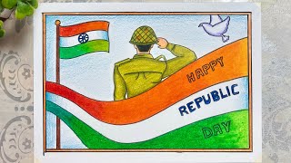 Republic Day Drawing Easy || 26th January Drawing || Republic Day Poster Drawing