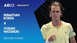 Sebastian Korda v Yosuke Watanuki Highlights | Australian Open 2023 Second Round