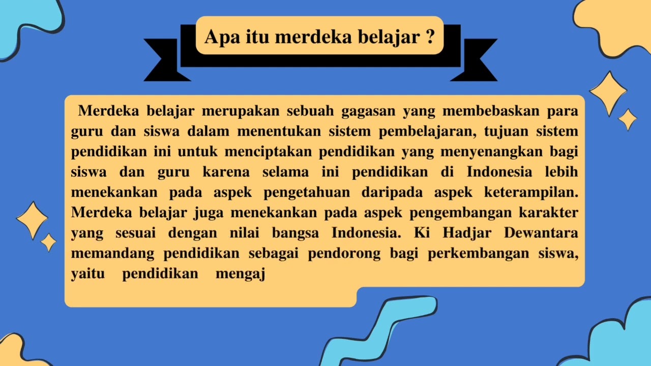 PENDIDIKAN YANG BERPIHAK PADA PESERTA DIDIK DAN MEMERDEKAKAN PESERTA ...