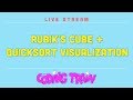 Coding Train Live 173: Rubik's Cube and Quicksort Visualization
