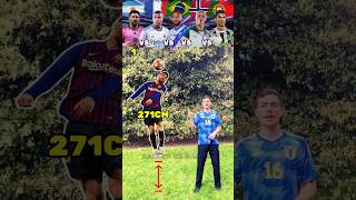 Messi VS Mbappe VS Neymar VS Haaland VS Ronaldo Jump Challenge