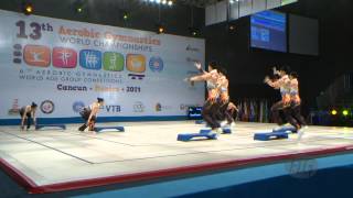 CHINA Step  -- 2014 Aerobic Worlds, Cancun (MEX), Qualifications -- We are Gymnastics !