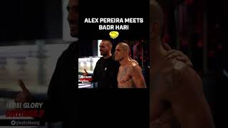 Kickboxing legends Alex Pereira and Badr Hari meet for the first time!