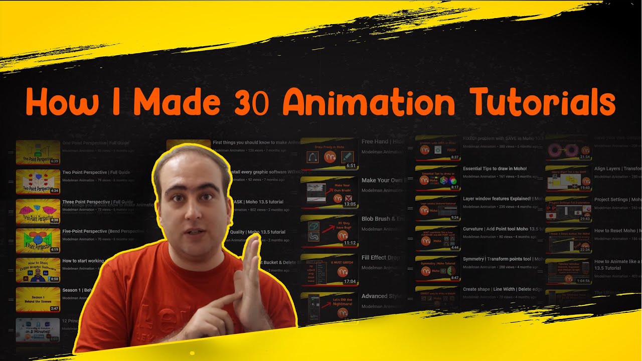 How I Made 30 Animation Tutorials Behind The Scenes Tips Youtube