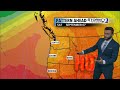 Peak of the heat Thursday with smoke, cooling trend into Saturday and beyond