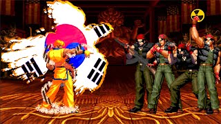 The King of Fighters (MUGEN) | Korean Golden vs Ralf Jones Team