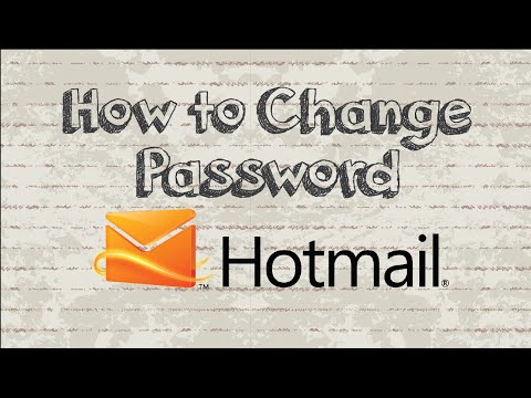 How to change Hotmail password in 2 Minutes How to change Hotmail password in 2 Minutes
