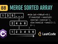 LeetCode 88: Merge Sorted Array | C# Solution | Two Pointer Technique |