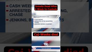 Cash Weeks Dead in Jenkins County, Georgia Jail October 8, 2025