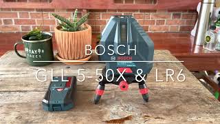 ทดสอบการใช้งานเลเซอร์วัดระดับกำหนดแนวเส้นBosch GLL5-50X และเครื่องรับ Bosch LR6 Hands-on field test