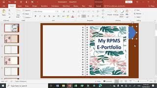 How To Make Electronic RPMS Portfolio using PowerPoint (Tutorial)